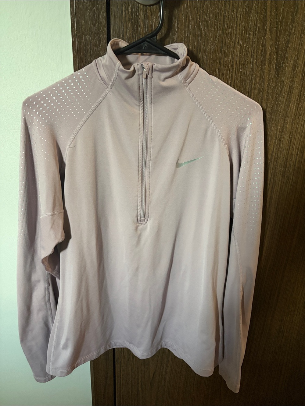 Nike Women's Light Mauve Half-Zip Training Jacket